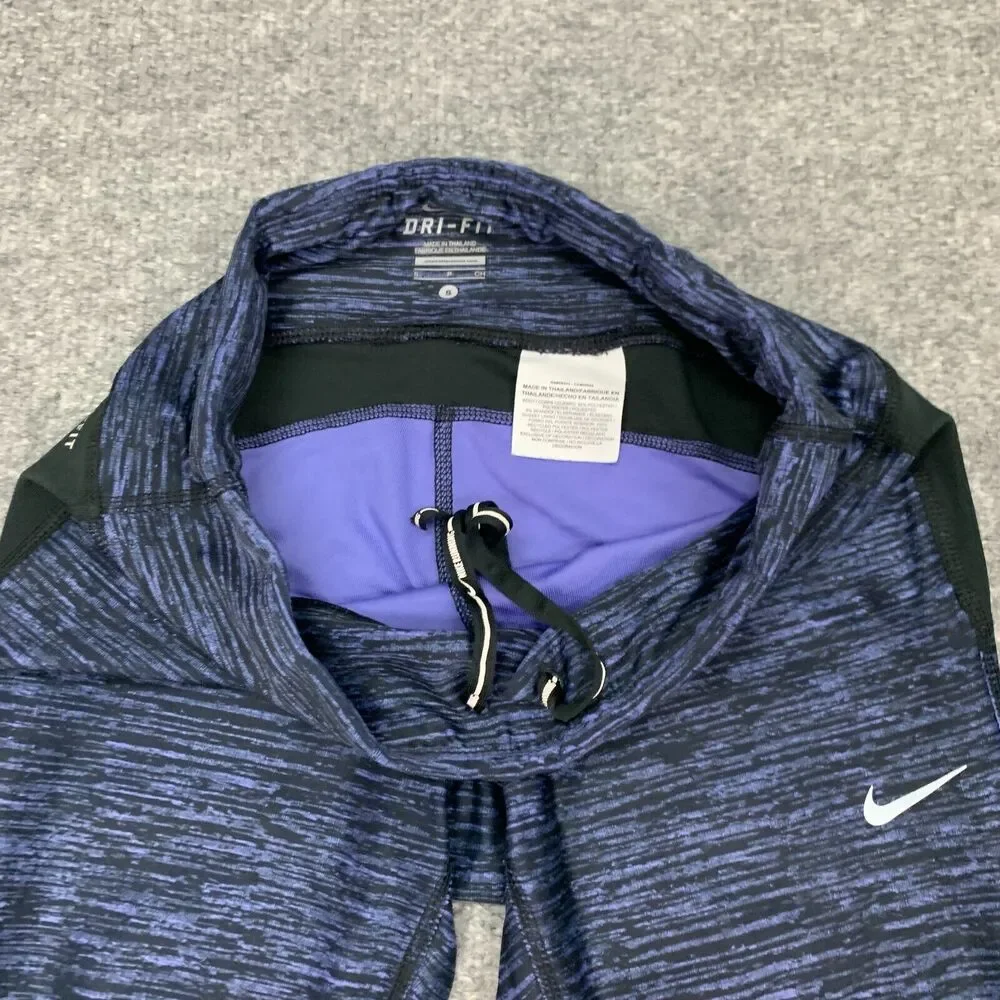 Nike Dri Fit Capri Leggings Womens S Small Running Reflective Cropped *READ